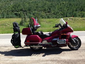Honda Goldwing Honda Goldwing with Trailer Hitch Golf Club Carrier