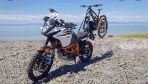 KTM with Horz Bicycle Carrier KTM with Horz Bicycle Carrier